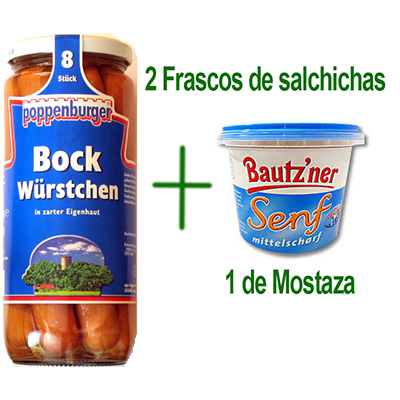 Oferta Salchichas + Mostaza